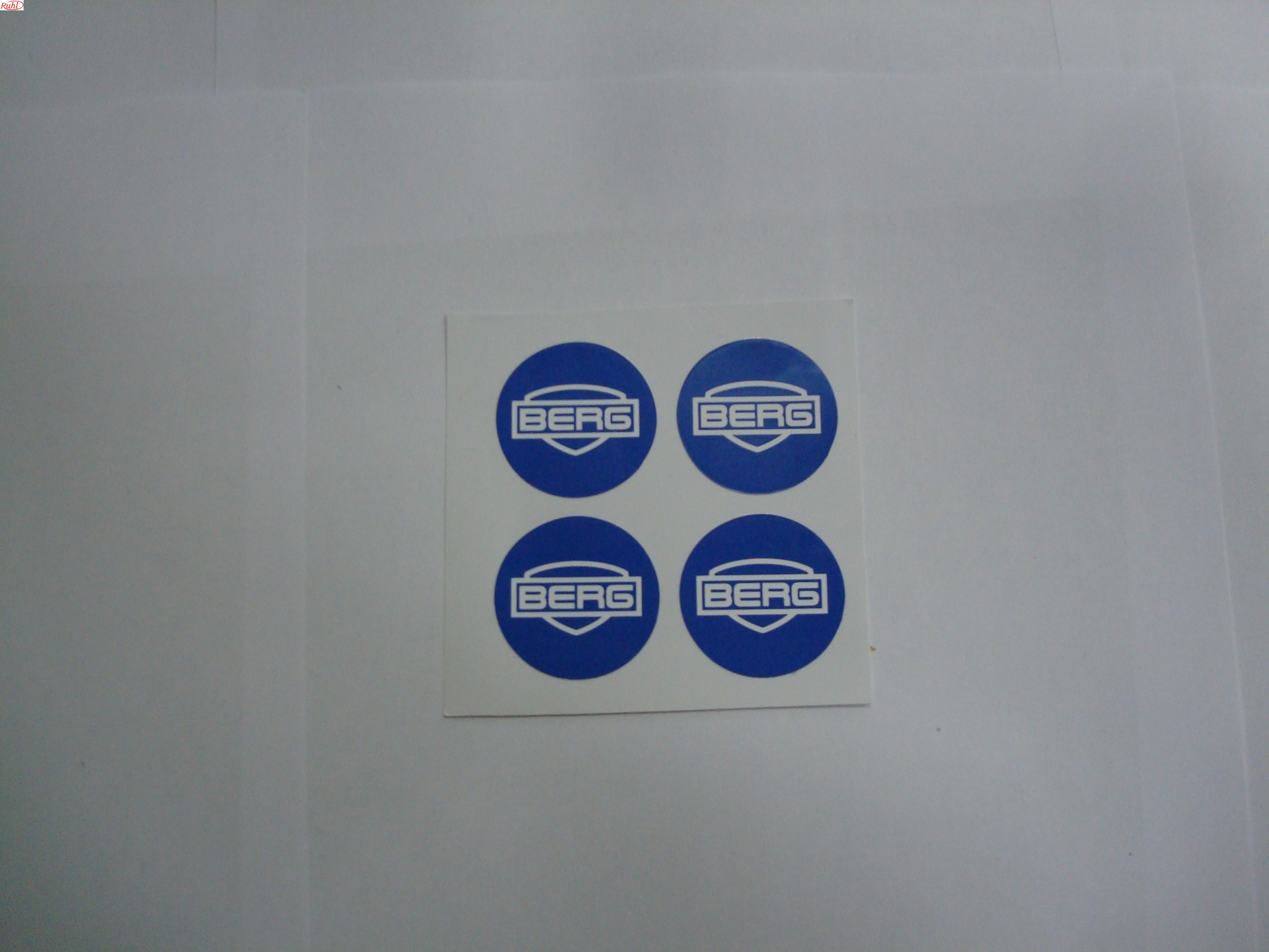 Sticker set berg wieldoppen, Blauw